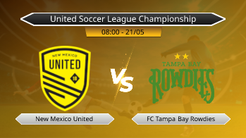 United Soccer League Championship New Mexico United VS FC Tampa Bay Rowdies