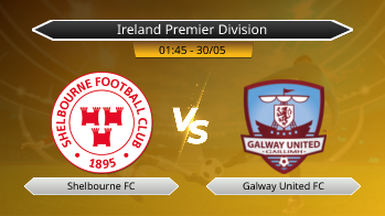 Ireland Premier Division Shelbourne FC VS Galway United FC