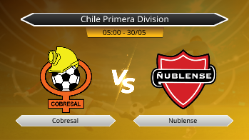 Chile Primera Division Cobresal VS Nublense